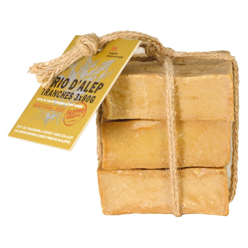 Mydło z Aleppo oliwkowo-laurowe  3x80g