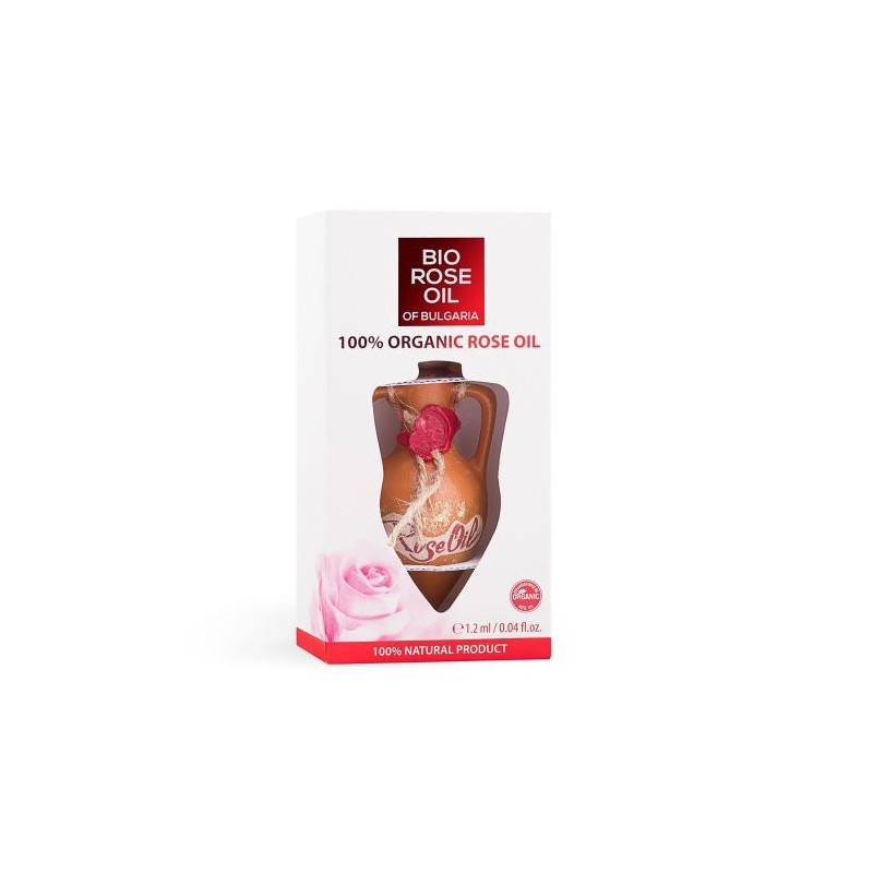 Olej różany 100% ORGANIC BIO ROSE OIL 1,2 ml